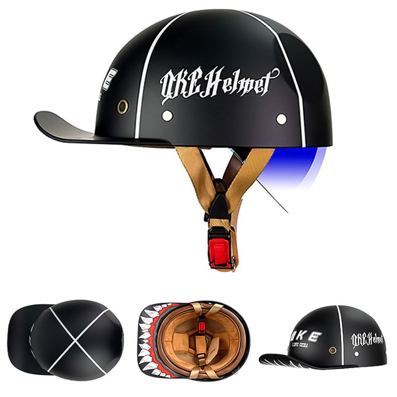 Motorcycle Baseball Helmet - DOT Approved