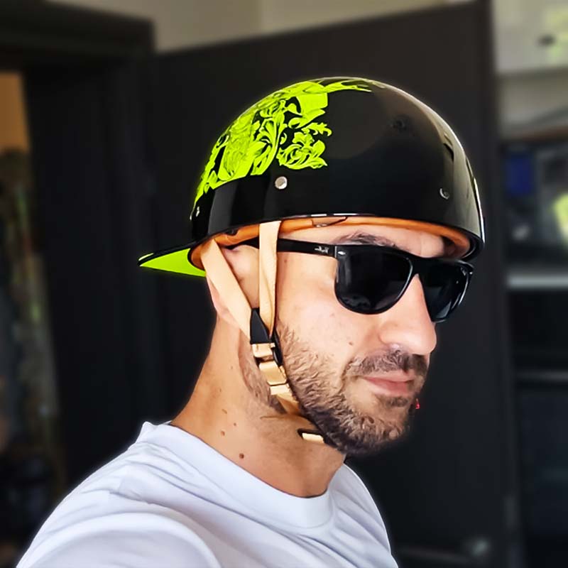Motorcycle Baseball Helmet - DOT Approved