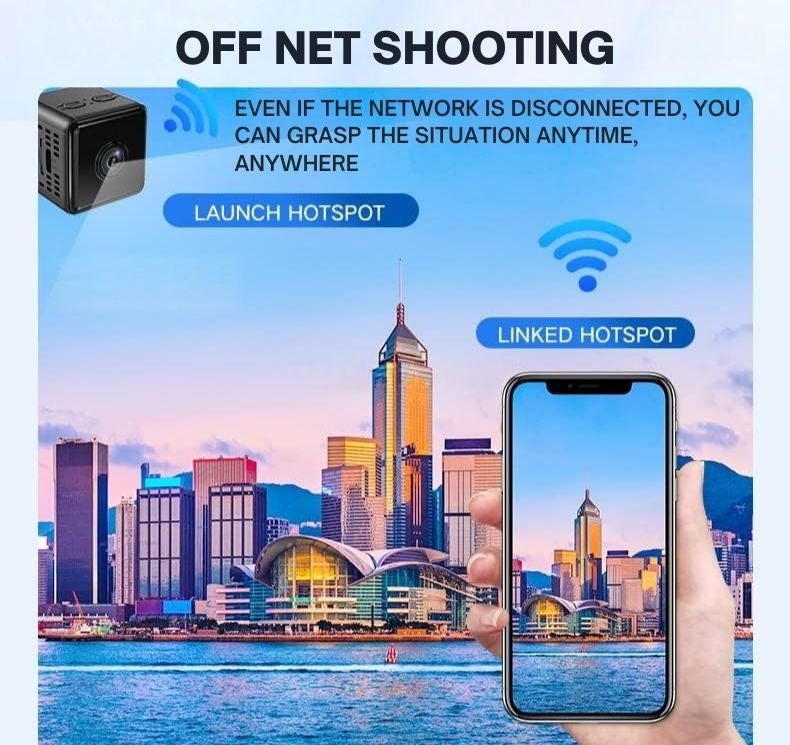 Nokmo | 1080P Wireless WiFi Security Camera | Weather-Resistant, App-Controlled & Ideal for Indoor and Outdoor Surveillance | Small Closed Circuit Camera