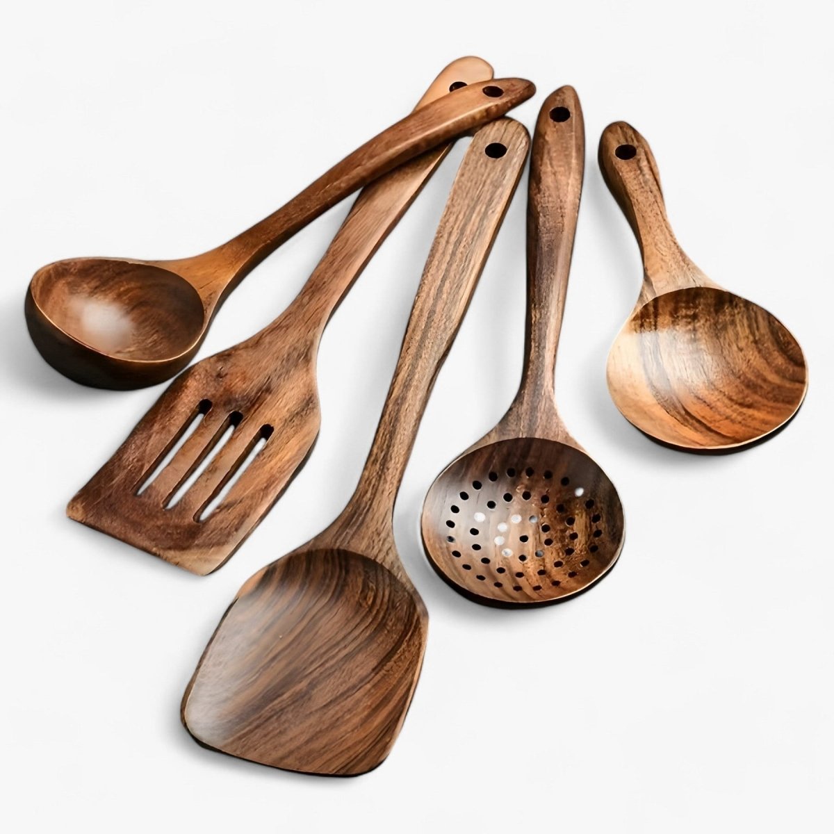 Nokmo | 11-Piece Heat-Resistant Wooden Kitchen Set - WoodChef