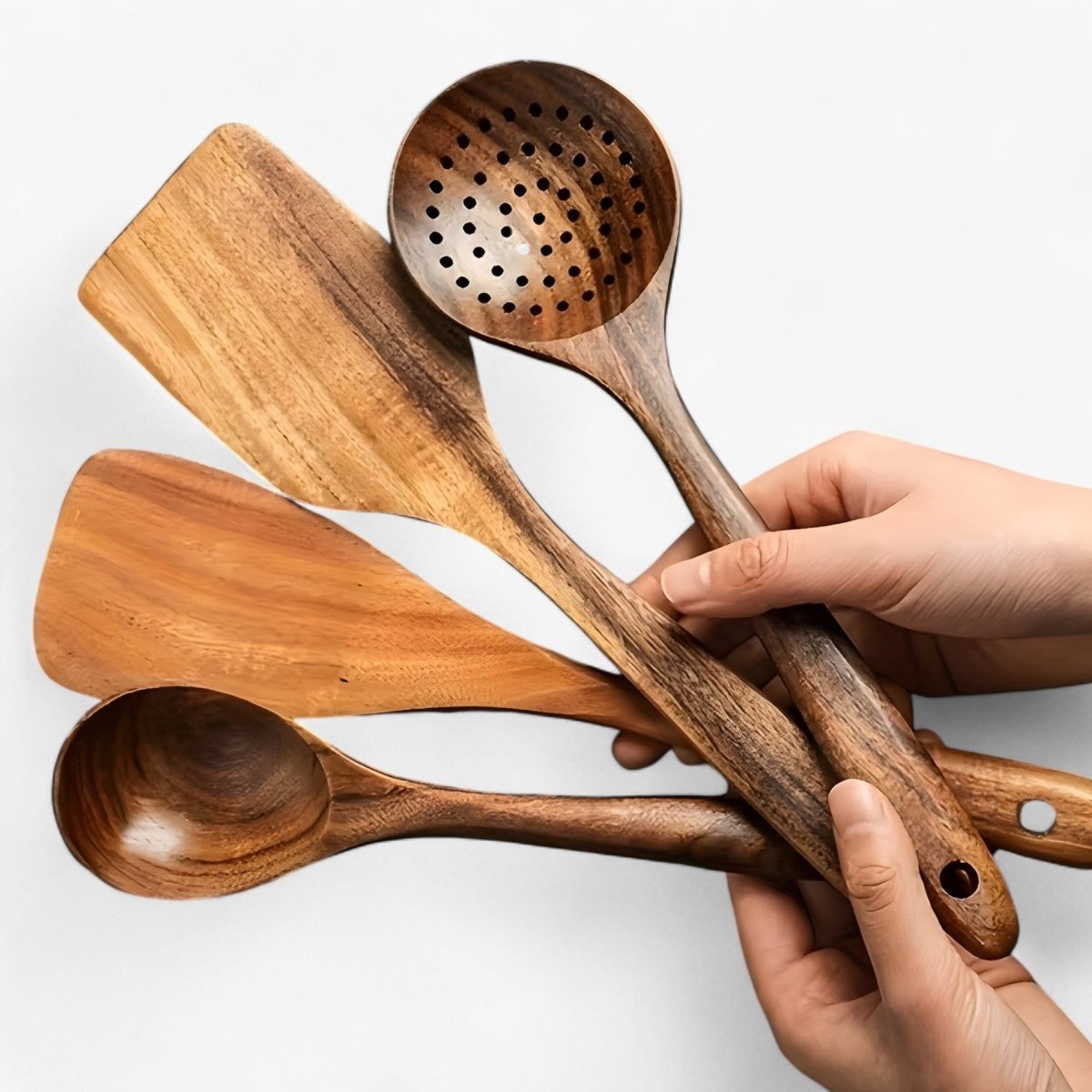 Nokmo | 11-Piece Heat-Resistant Wooden Kitchen Set - WoodChef