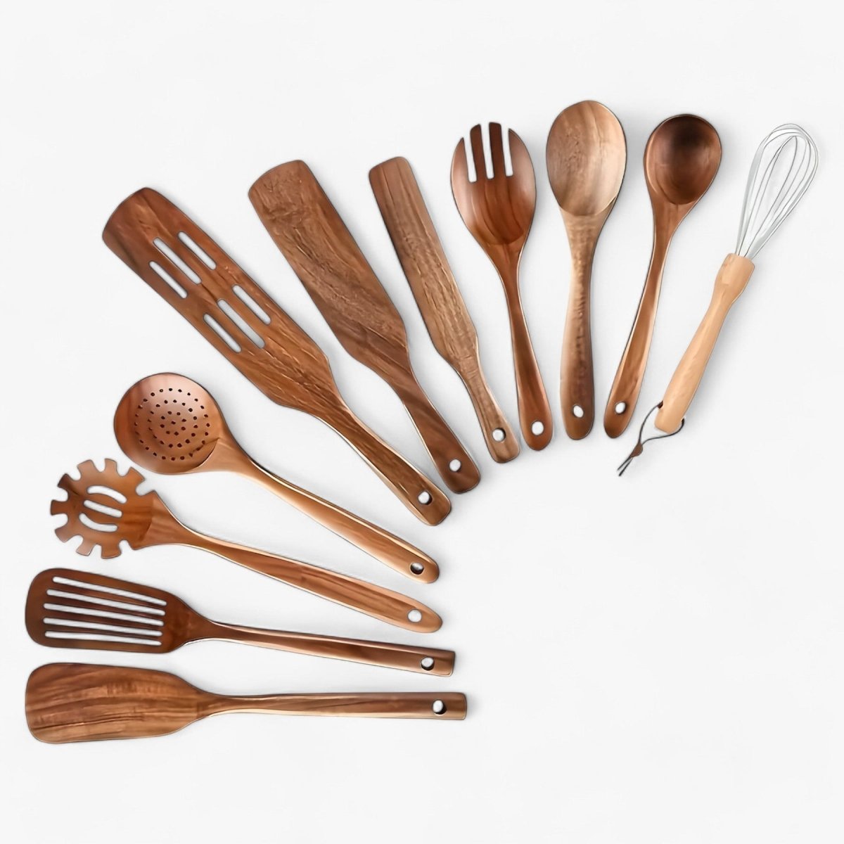 Nokmo | 11-Piece Heat-Resistant Wooden Kitchen Set - WoodChef
