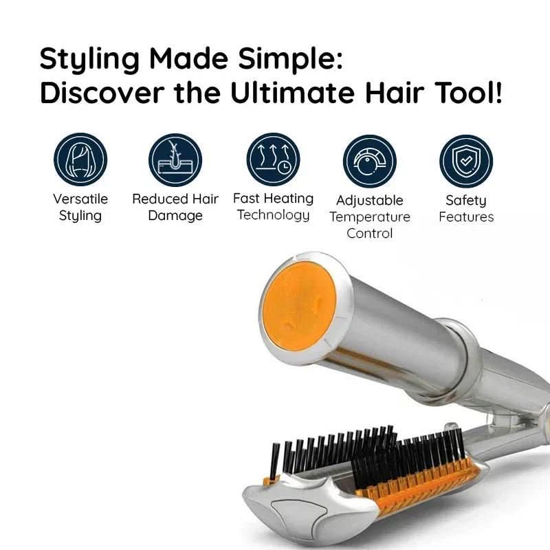 Nokmo | 2-in-1 Rotating Hair Brush for Styling and Smoothing