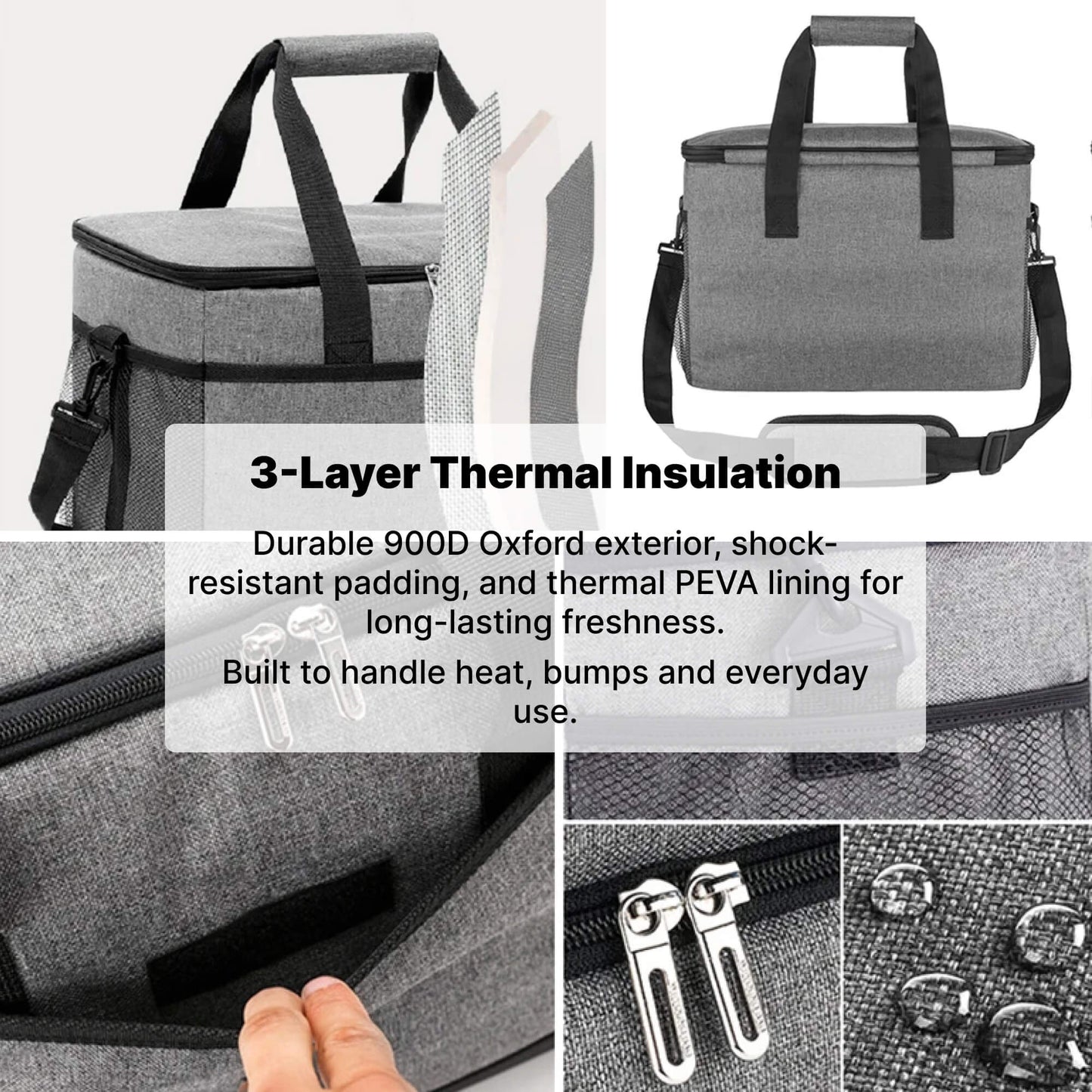 Nokmo | 33L Waterproof Cooler Bag | Insulated, Spacious & Ideal for Picnics, Beach Days, Hiking, and Outdoor Activities