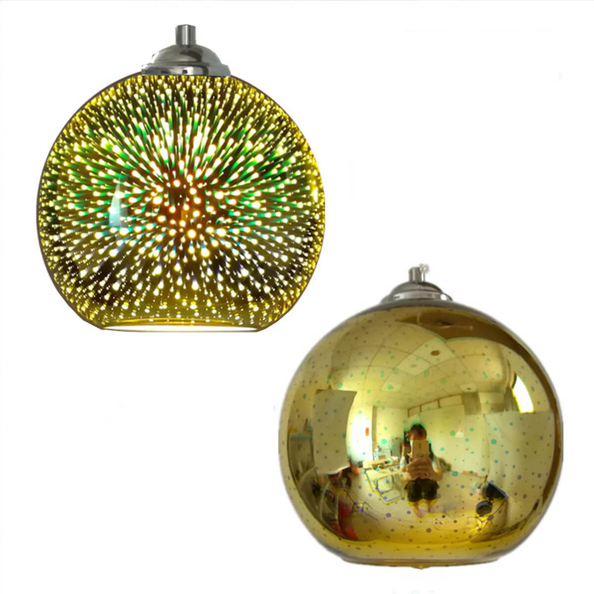Nokmo | 3D Firework Glass Pendant Light | Creative Colored Glass Design