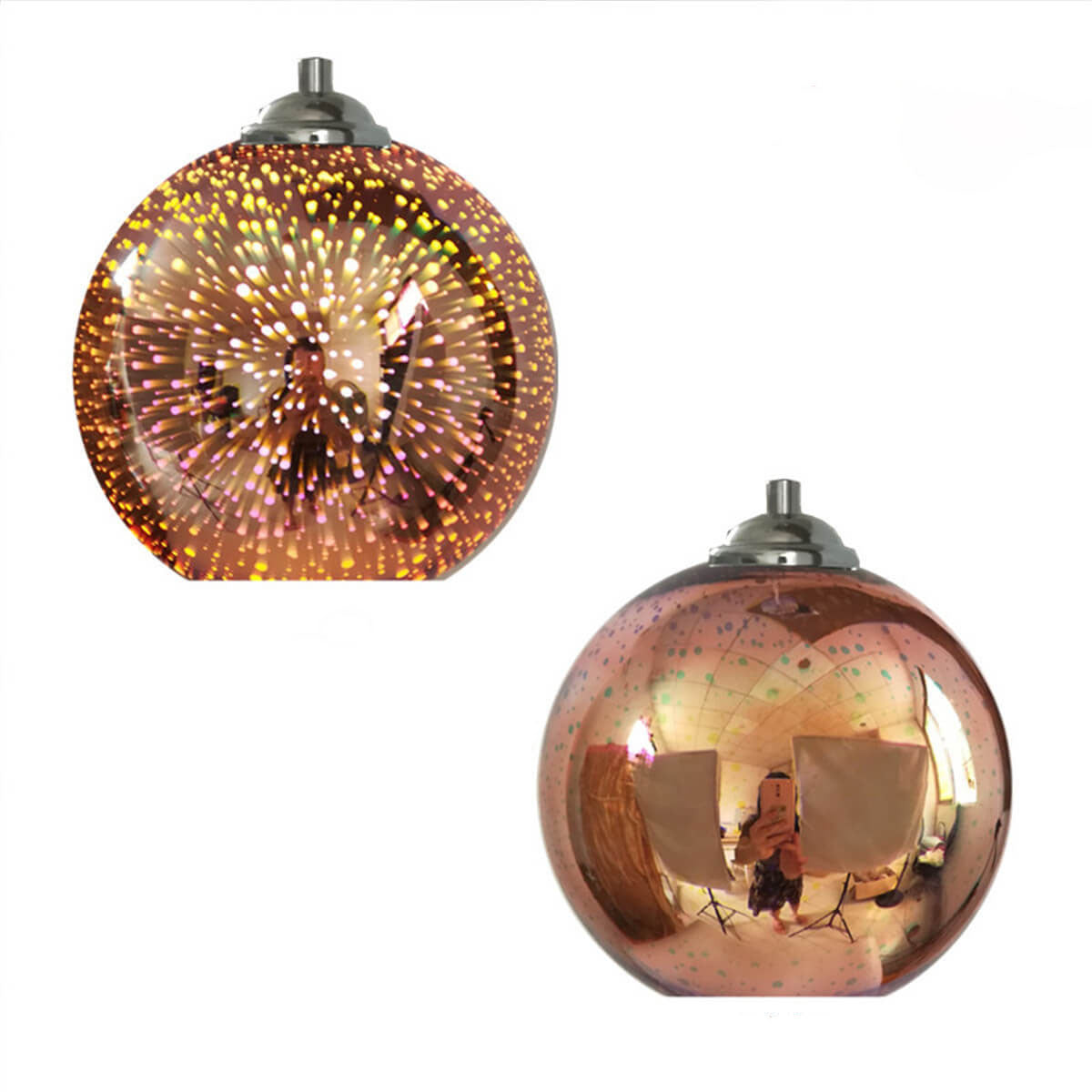 Nokmo | 3D Firework Glass Pendant Light | Creative Colored Glass Design