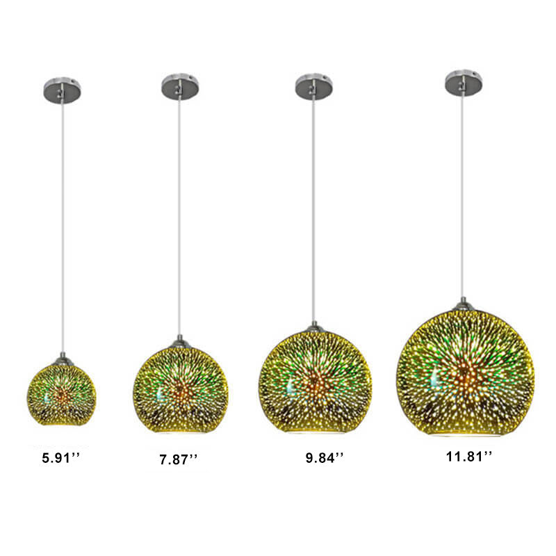 Nokmo | 3D Firework Glass Pendant Light | Creative Colored Glass Design