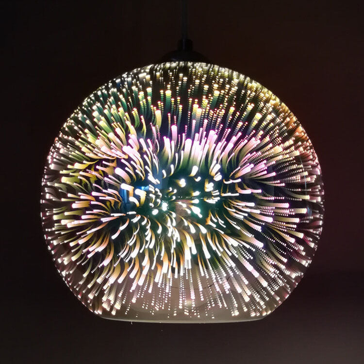 Nokmo | 3D Firework Glass Pendant Light | Creative Colored Glass Design