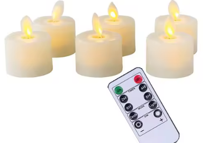 Nokmo | 6 Piece Realistic Flameless Candles with Remote Control