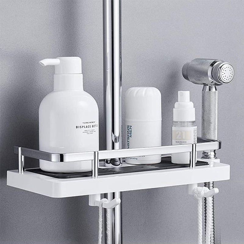 Nokmo | Adjustable Shower Caddy with Hooks, No Drill
