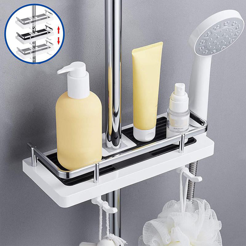 Nokmo | Adjustable Shower Caddy with Hooks, No Drill