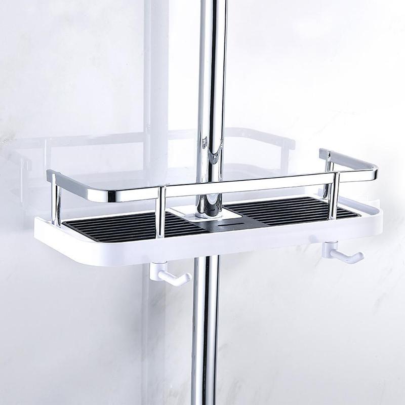 Nokmo | Adjustable Shower Caddy with Hooks, No Drill