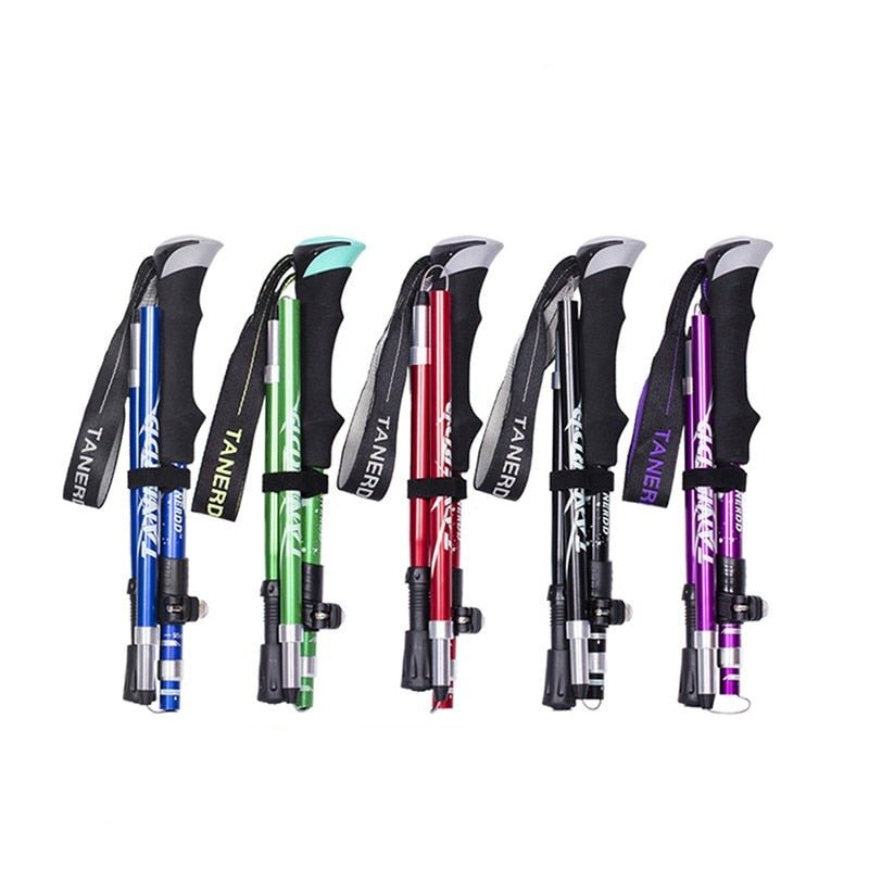 Nokmo | Adjustable Trekking Poles - Lightweight & Foldable for Hiking & Walking