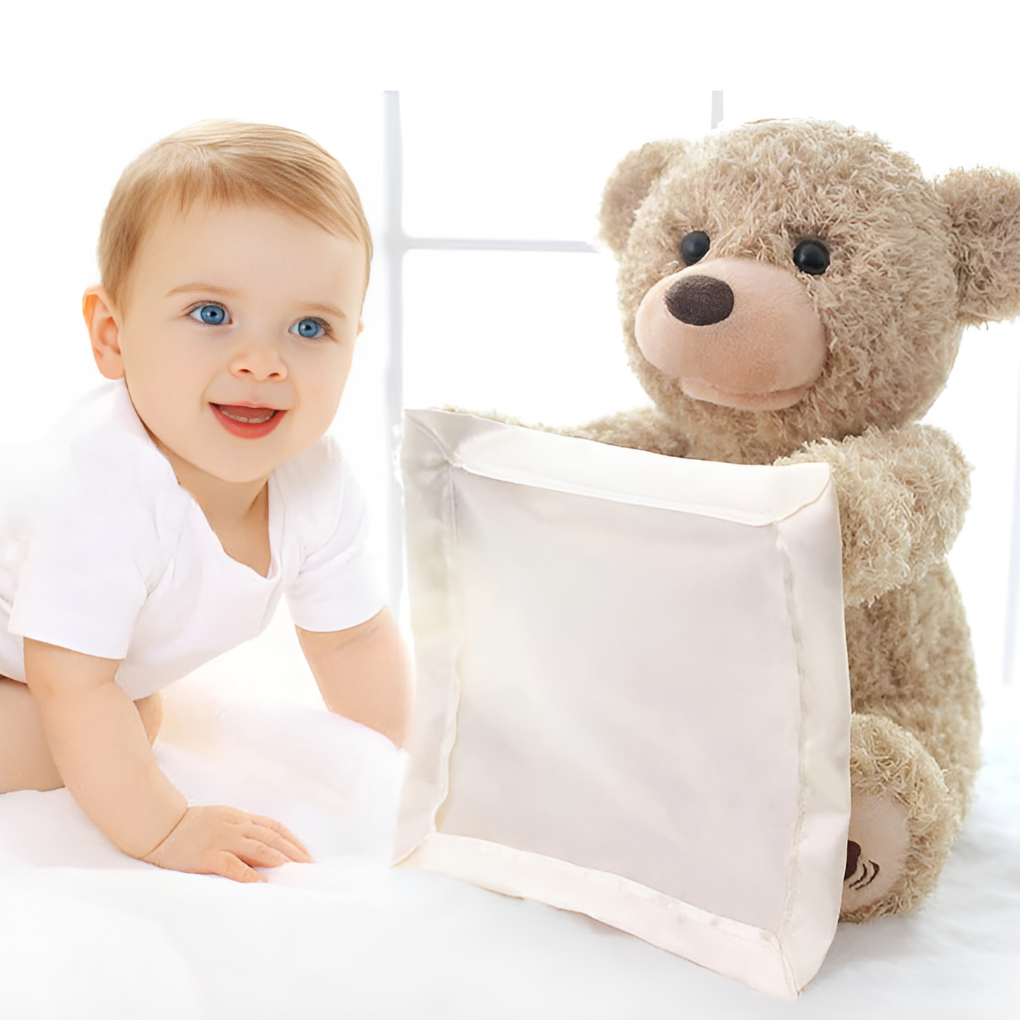 Nokmo | Baby Interactive Peek-A-Boo Bear Plush Toy