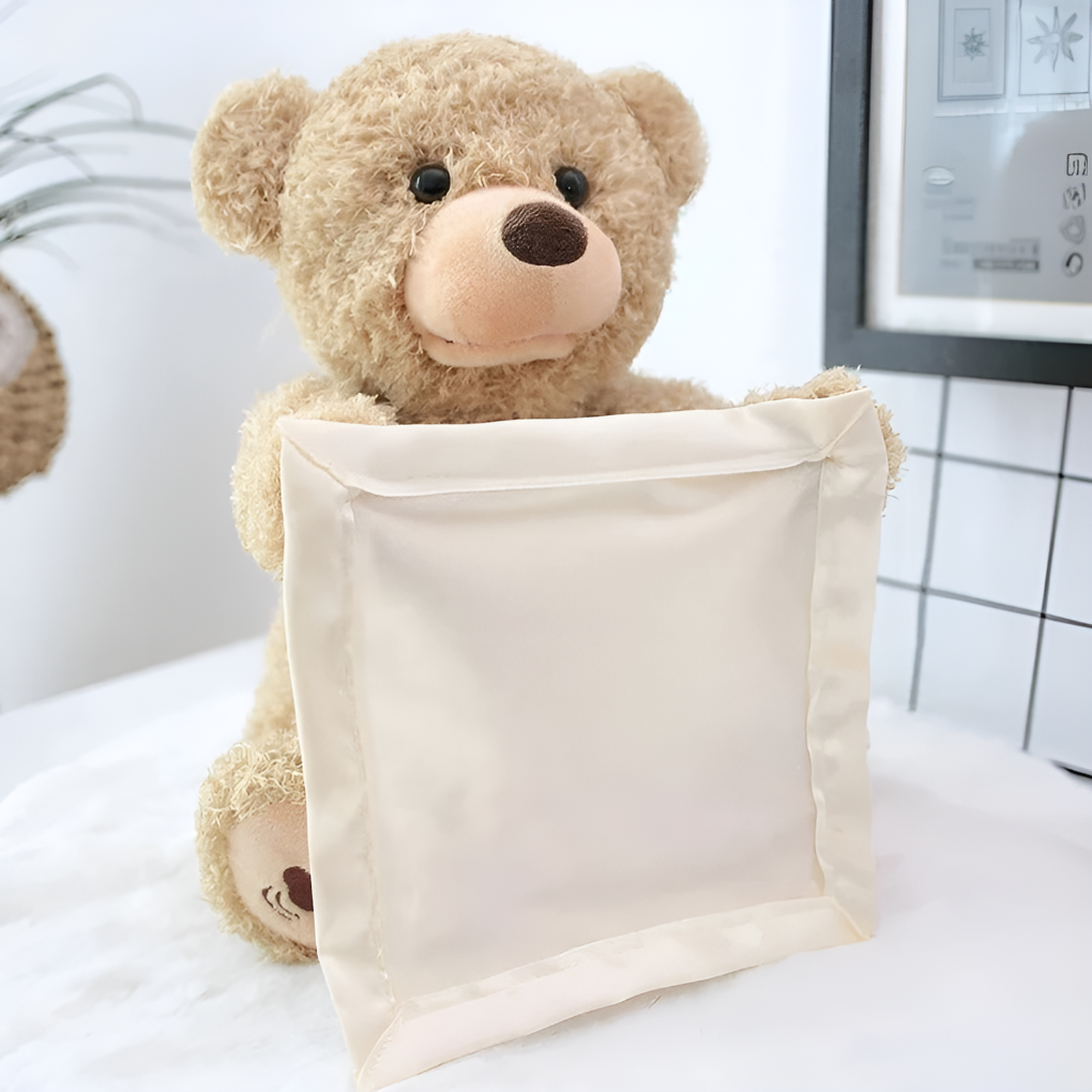 Nokmo | Baby Interactive Peek-A-Boo Bear Plush Toy