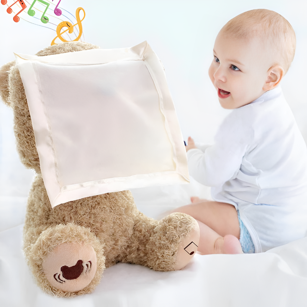 Nokmo | Baby Interactive Peek-A-Boo Bear Plush Toy