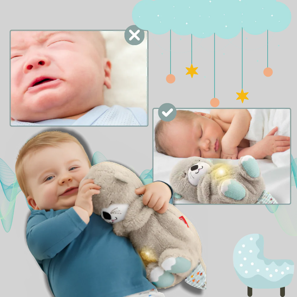 Nokmo | Baby Otter Plush with Gentle Sound & Pulse