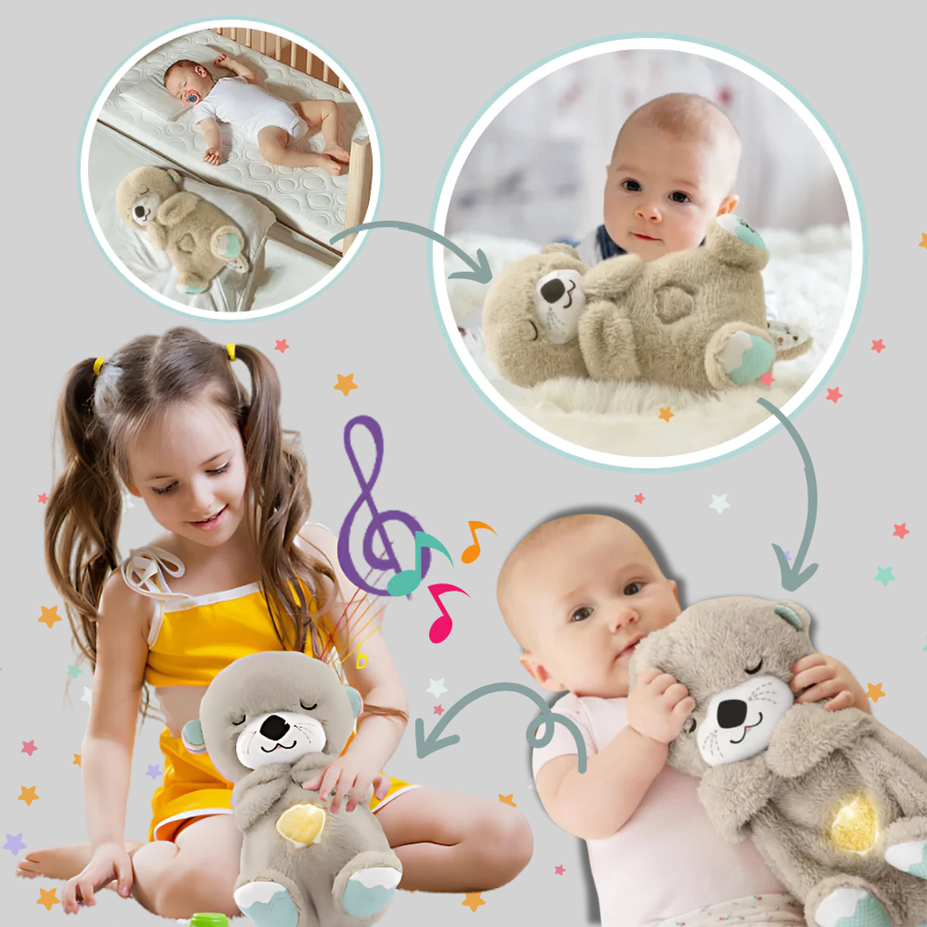 Nokmo | Baby Otter Plush with Gentle Sound & Pulse