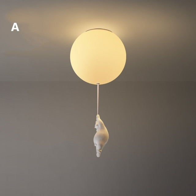 Nokmo | Balloon Bear Ceiling Light | Playful Bear Design