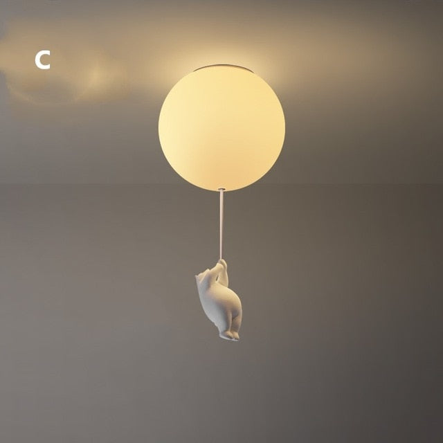 Nokmo | Balloon Bear Ceiling Light | Playful Bear Design