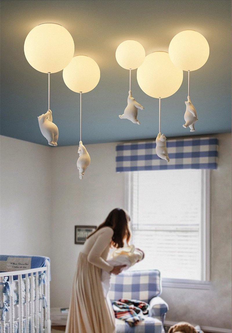Nokmo | Balloon Bear Ceiling Light | Playful Bear Design