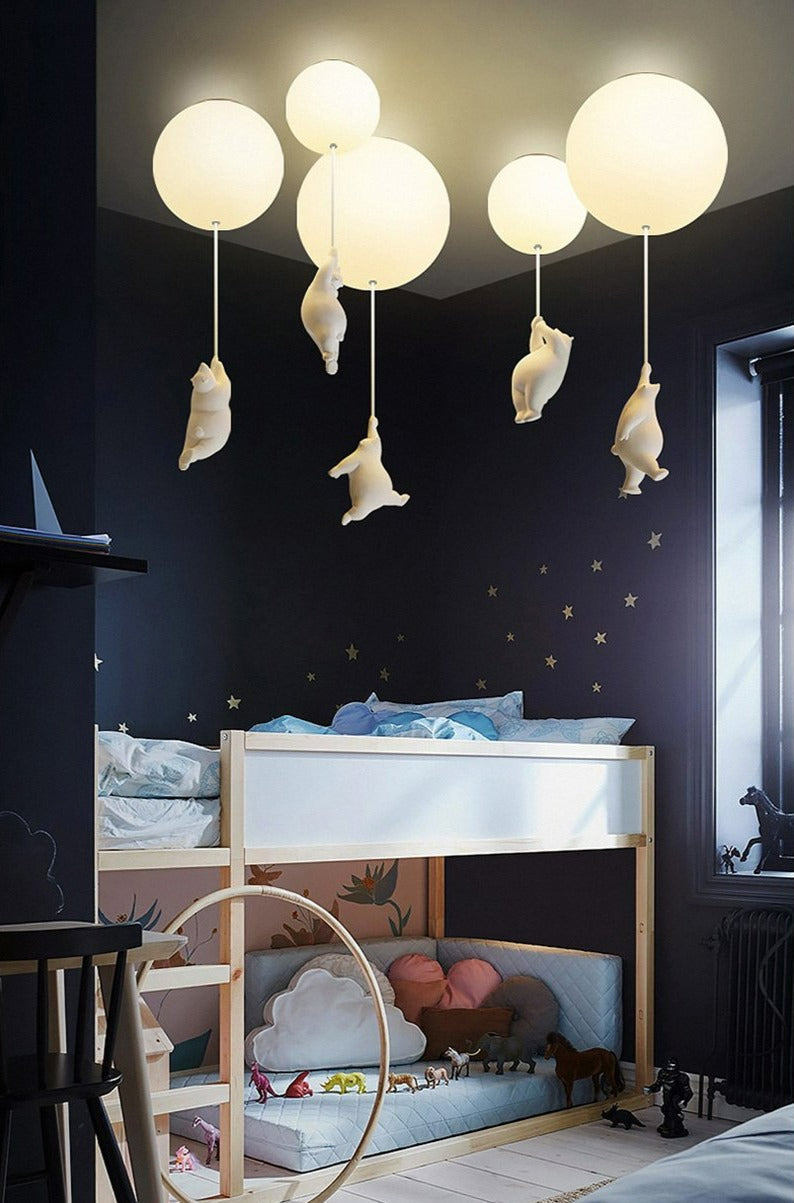 Nokmo | Balloon Bear Ceiling Light | Playful Bear Design