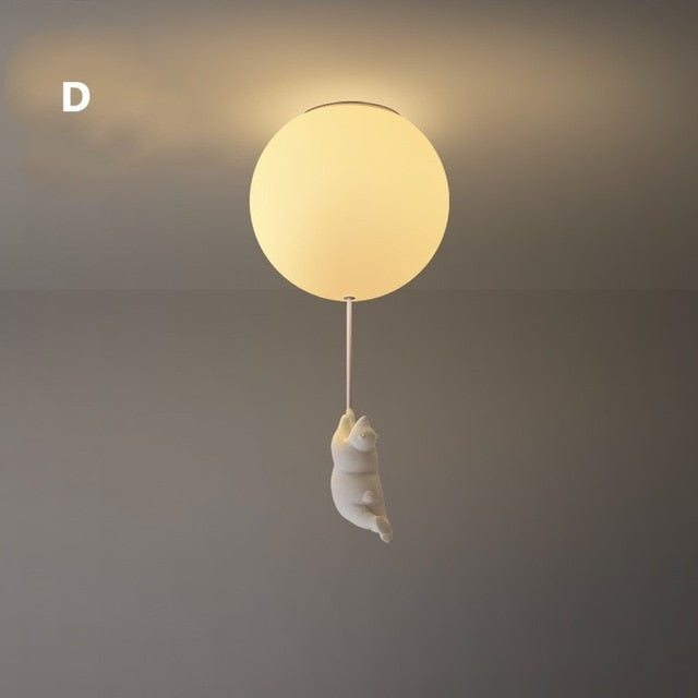 Nokmo | Balloon Bear Ceiling Light | Playful Bear Design