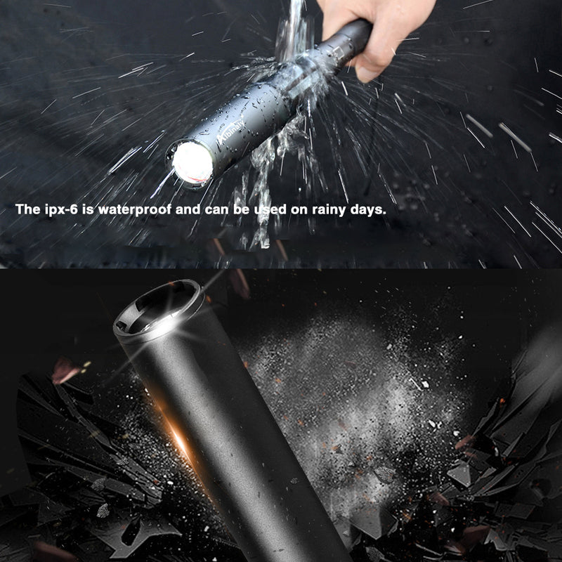 Nokmo | Baseball Bat Shaped LED Flashlight | Aluminum Alloy, 3 Lighting Modes | Emergency & Utility Use