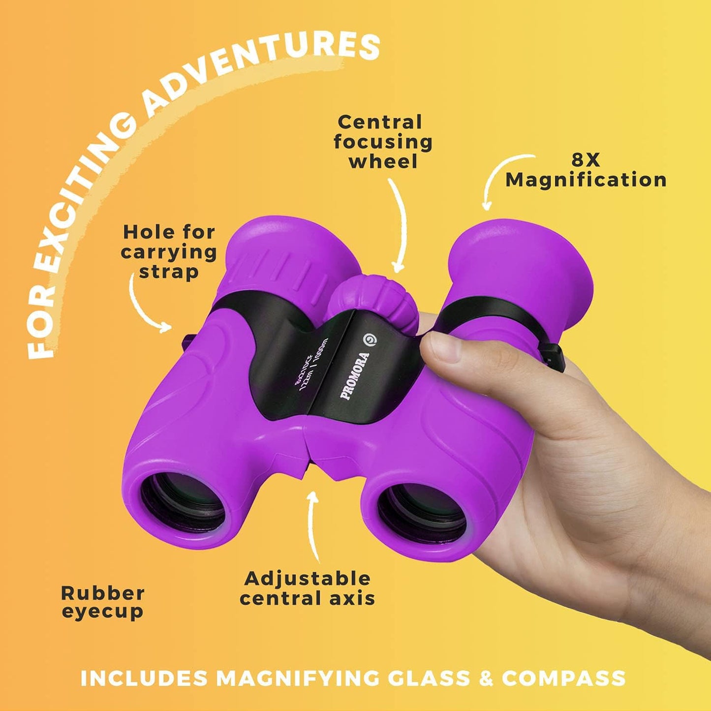 Nokmo | Binoculars for Kids Lightweight Outdoor Adventure