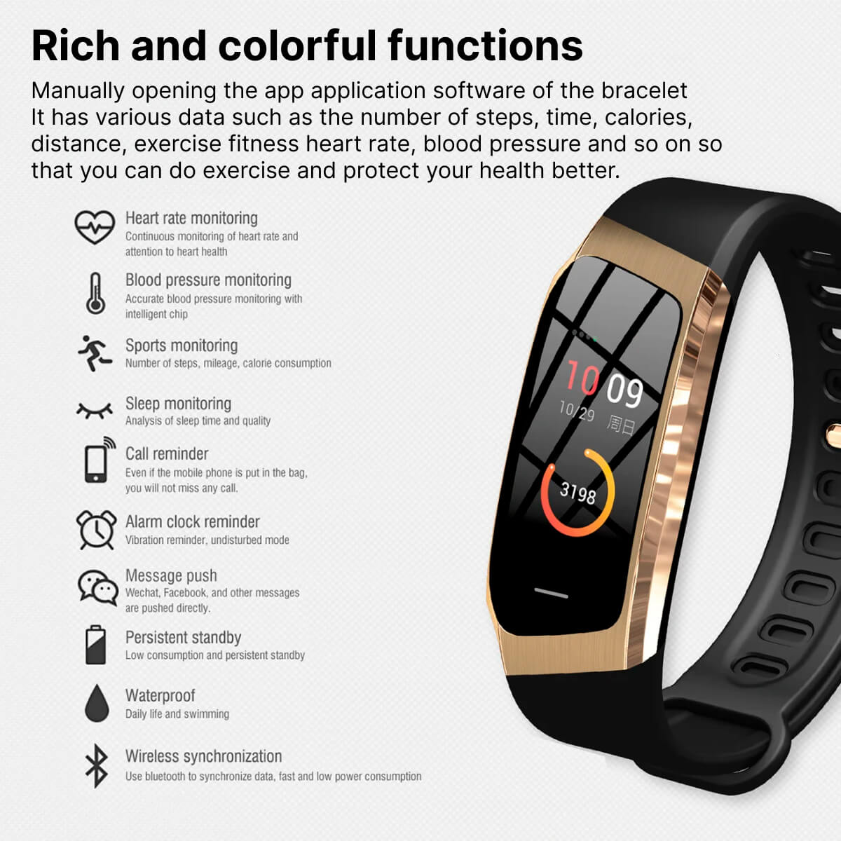 Nokmo | Blood Pressure Smart Watch and Heart Rate Monitor