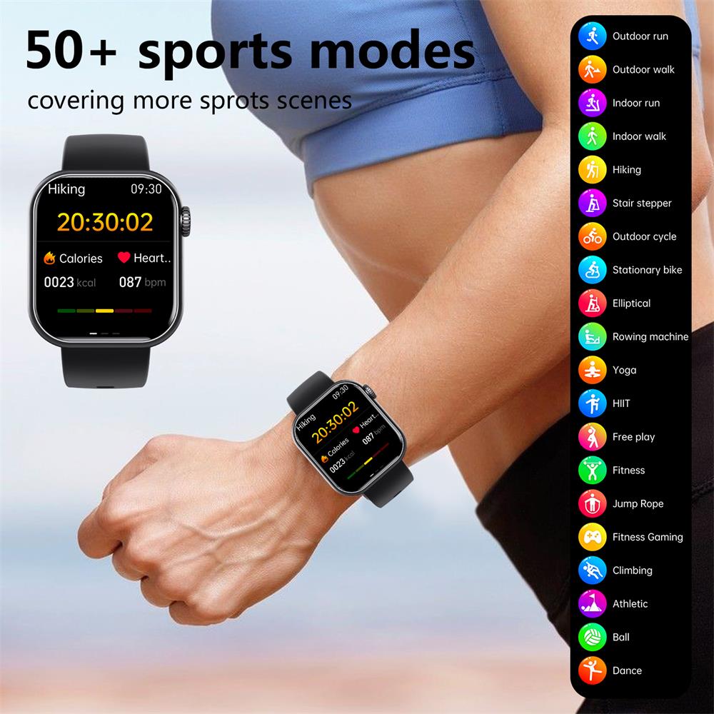 Nokmo | Blood Sugar Blood Pressure Blood Oxygen Sleep Monitor Waterproof Smartwatch