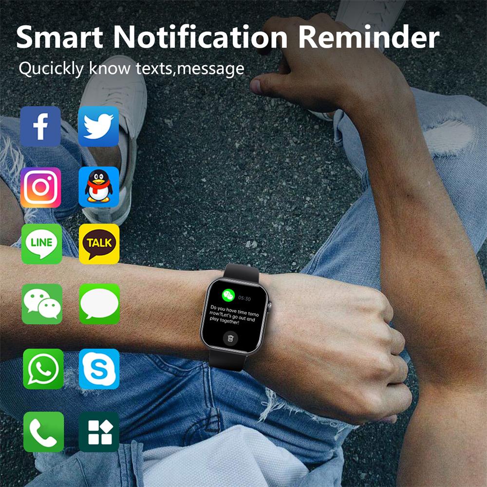 Nokmo | Blood Sugar Blood Pressure Blood Oxygen Sleep Monitor Waterproof Smartwatch