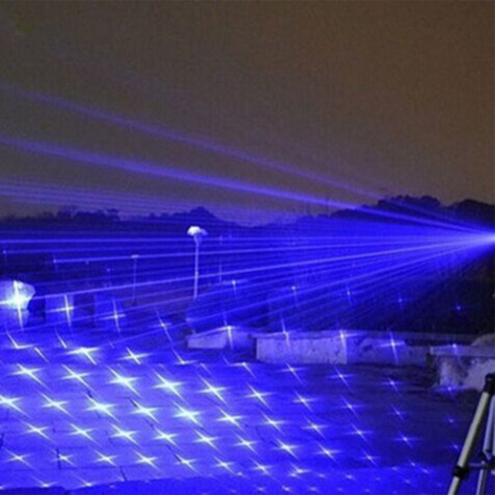 Nokmo | Blue Beam Laser Torch | 450nm High-Intensity Optical Output | Tactical 5000m+ Range | Adjustable Focus Aluminum Chassis | Thermal Ignition Capable Flashlight