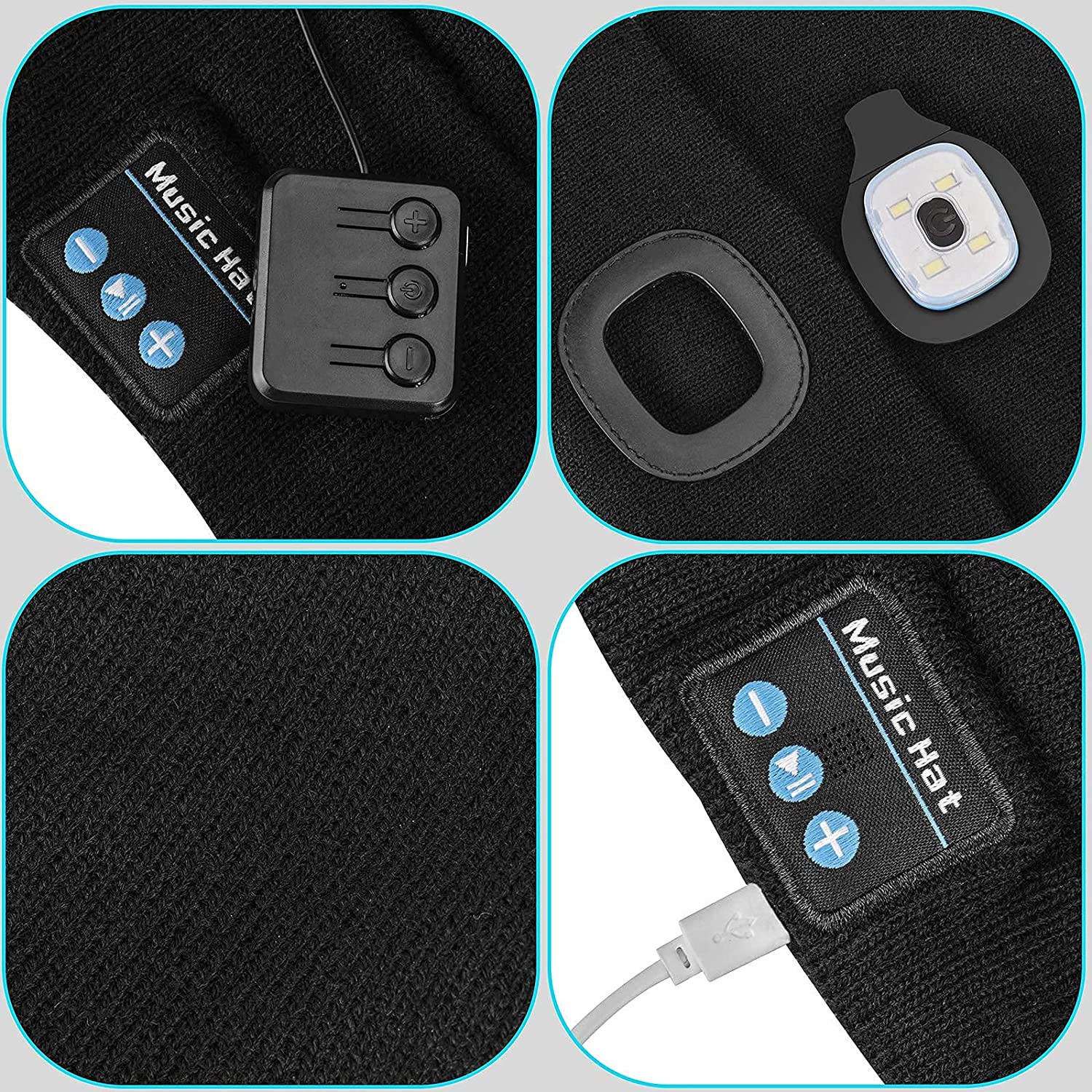 Nokmo | Bluetooth Beanie Hat Light Wireless Headphones