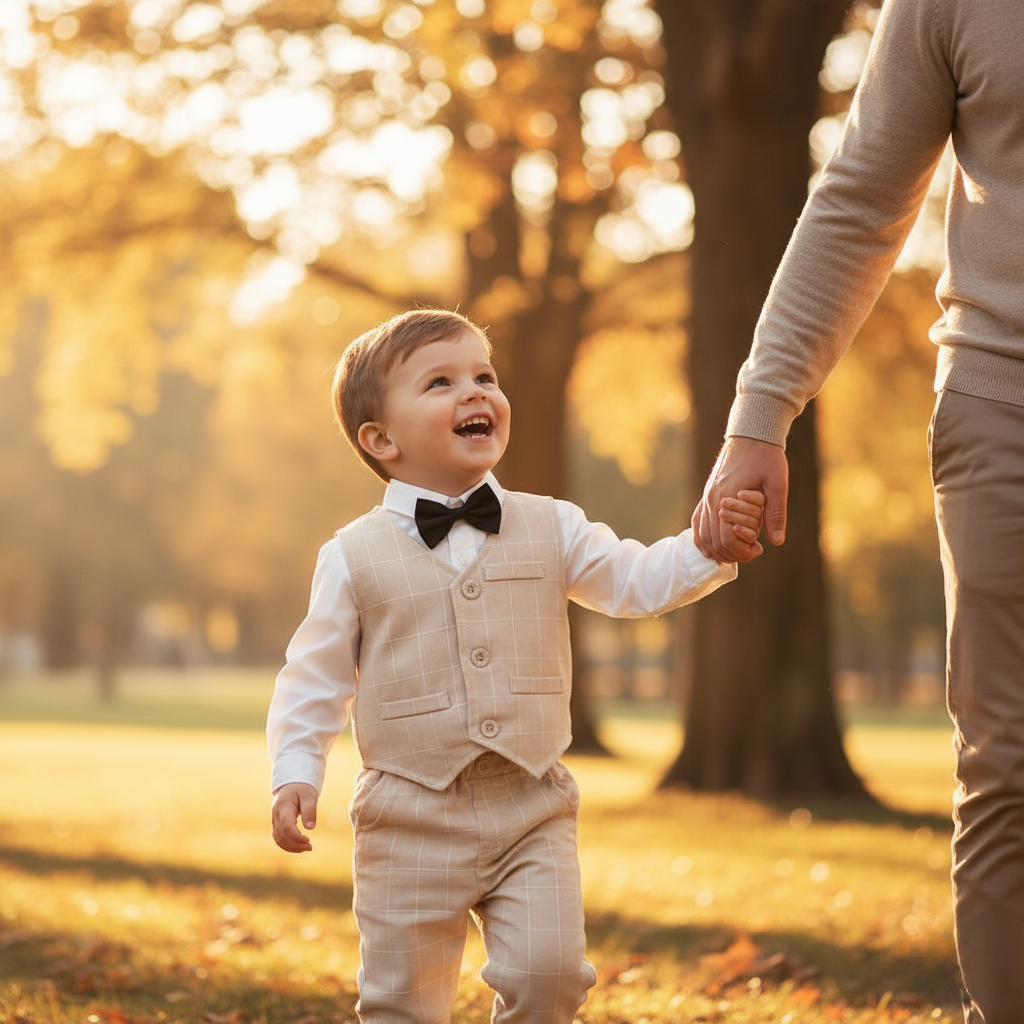 Nokmo | Boys' Formal Cotton Suit Set for Toddlers and Kids