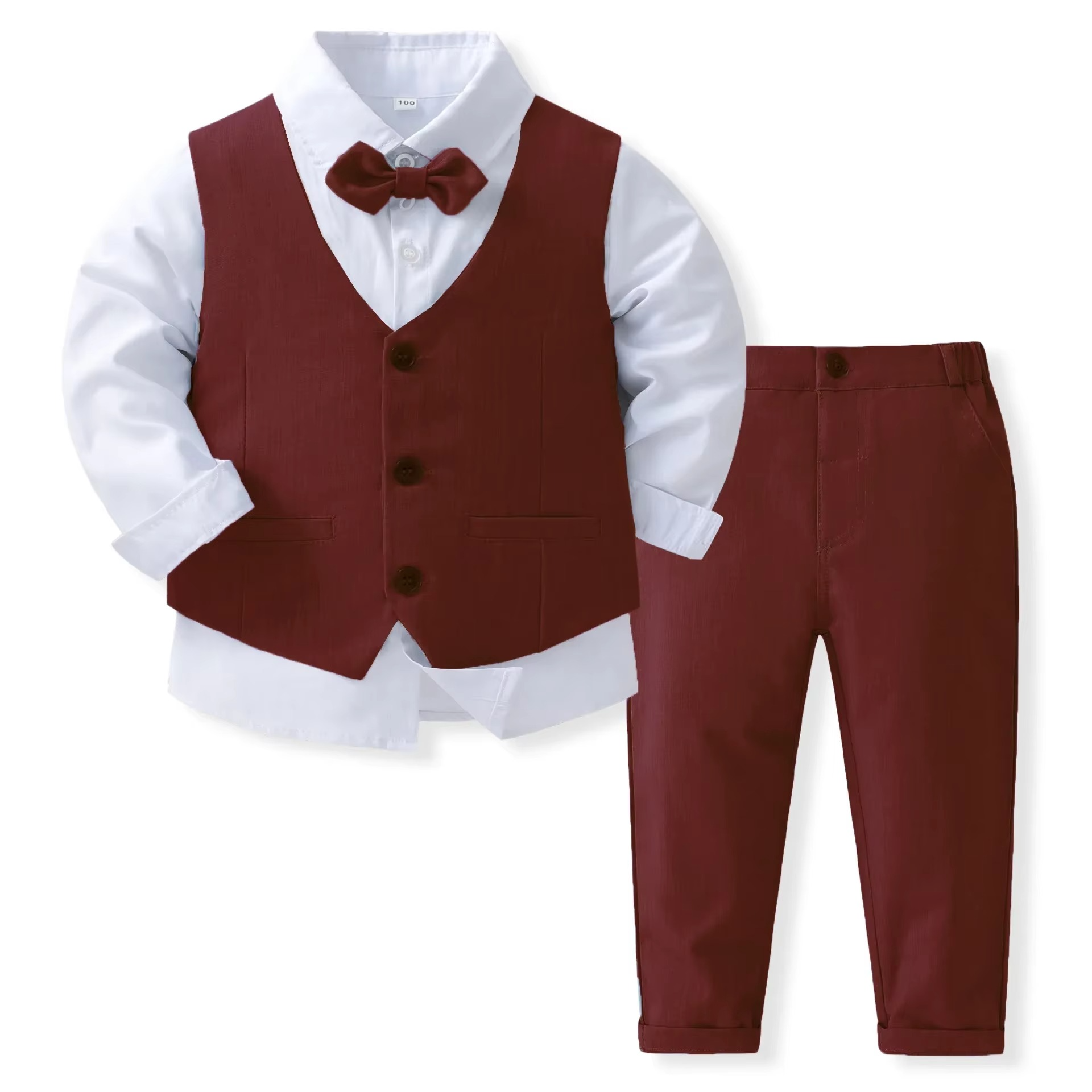 Nokmo | Boys' Formal Cotton Suit Set for Toddlers and Kids