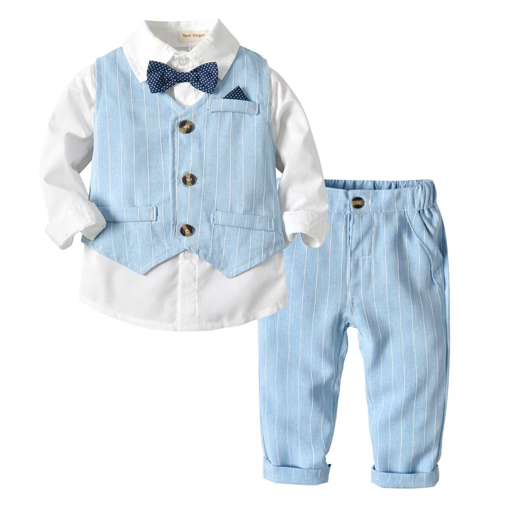 Nokmo | Boys' Formal Cotton Suit Set for Toddlers and Kids