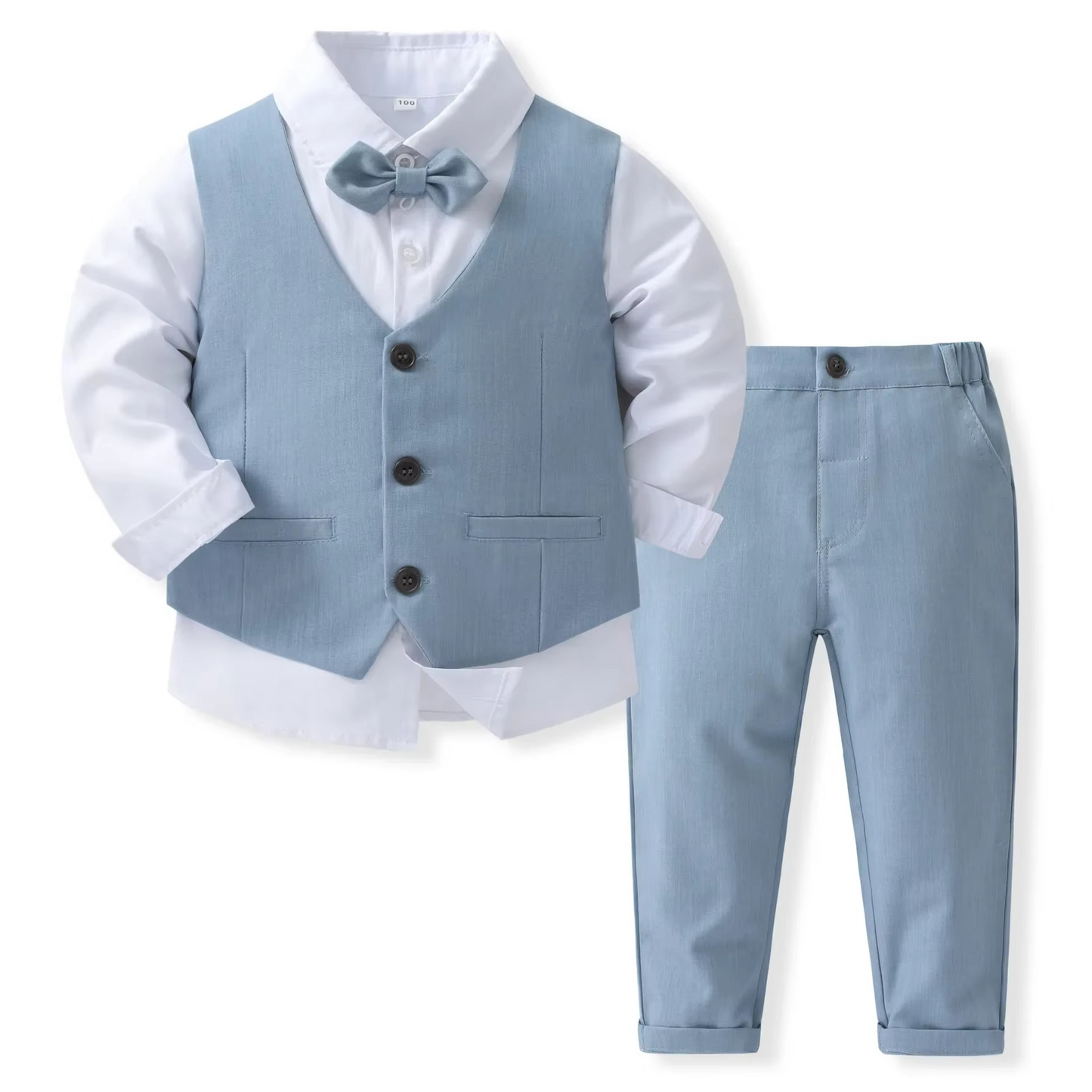 Nokmo | Boys' Formal Cotton Suit Set for Toddlers and Kids