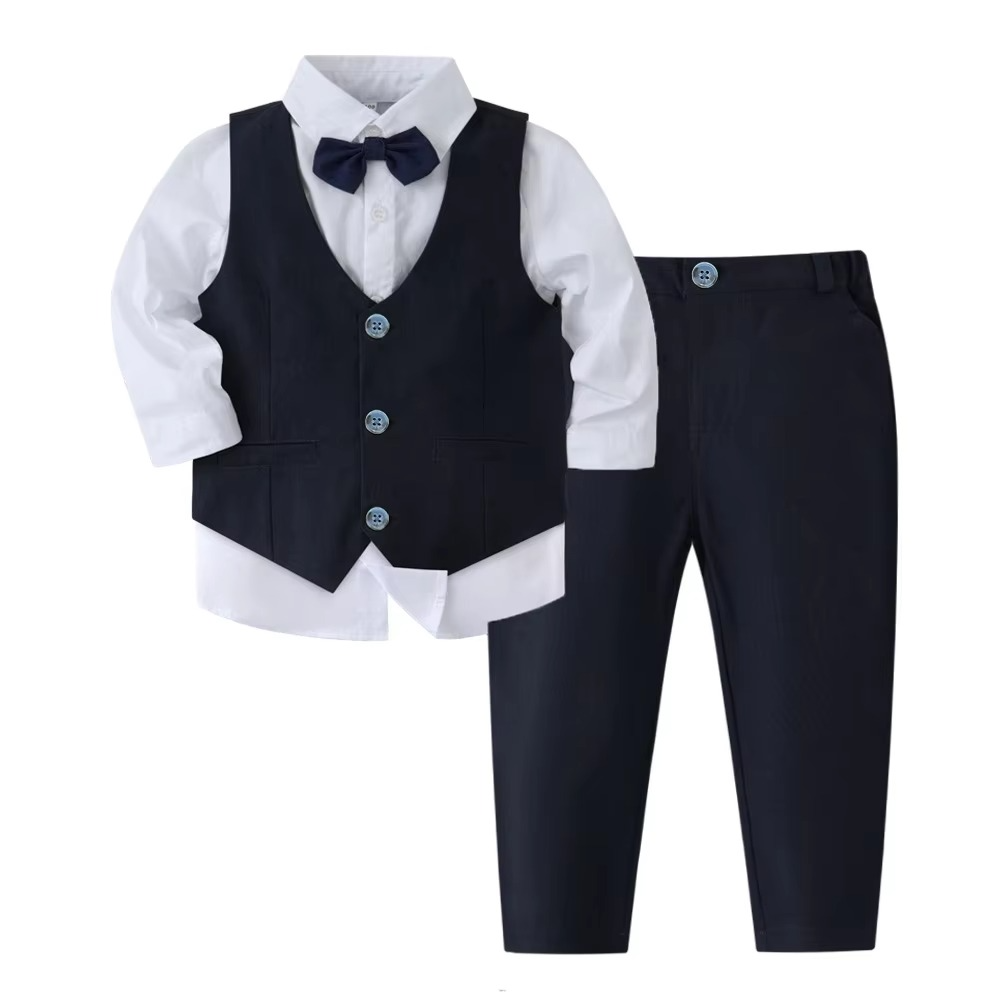 Nokmo | Boys' Formal Cotton Suit Set for Toddlers and Kids