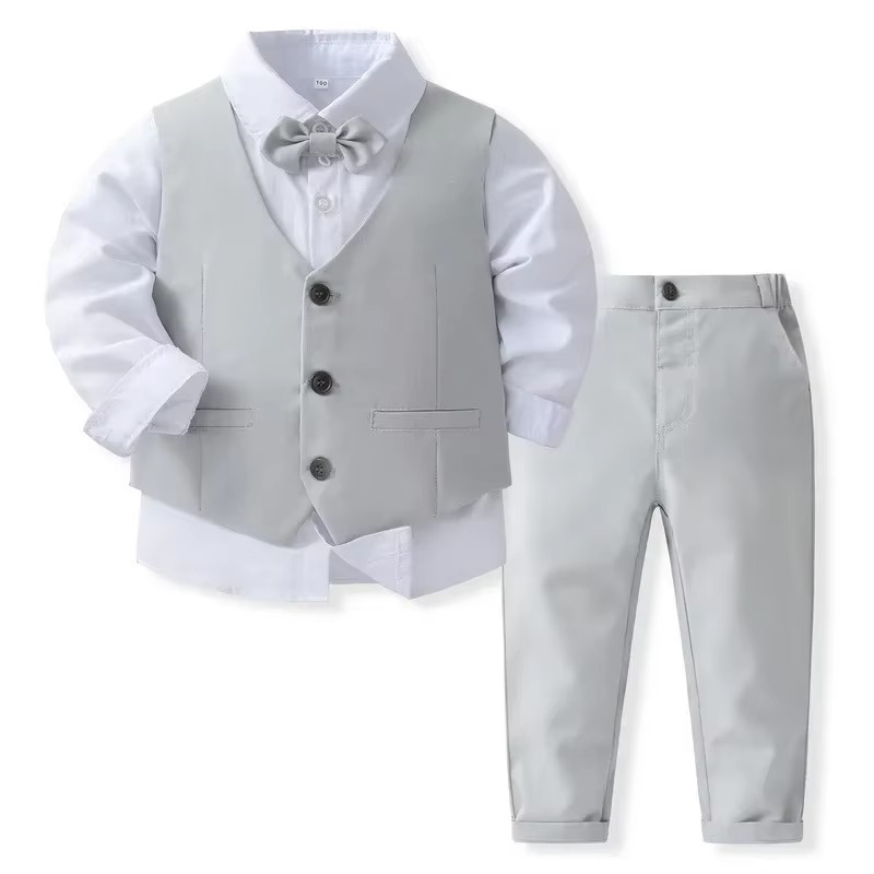 Nokmo | Boys' Formal Cotton Suit Set for Toddlers and Kids