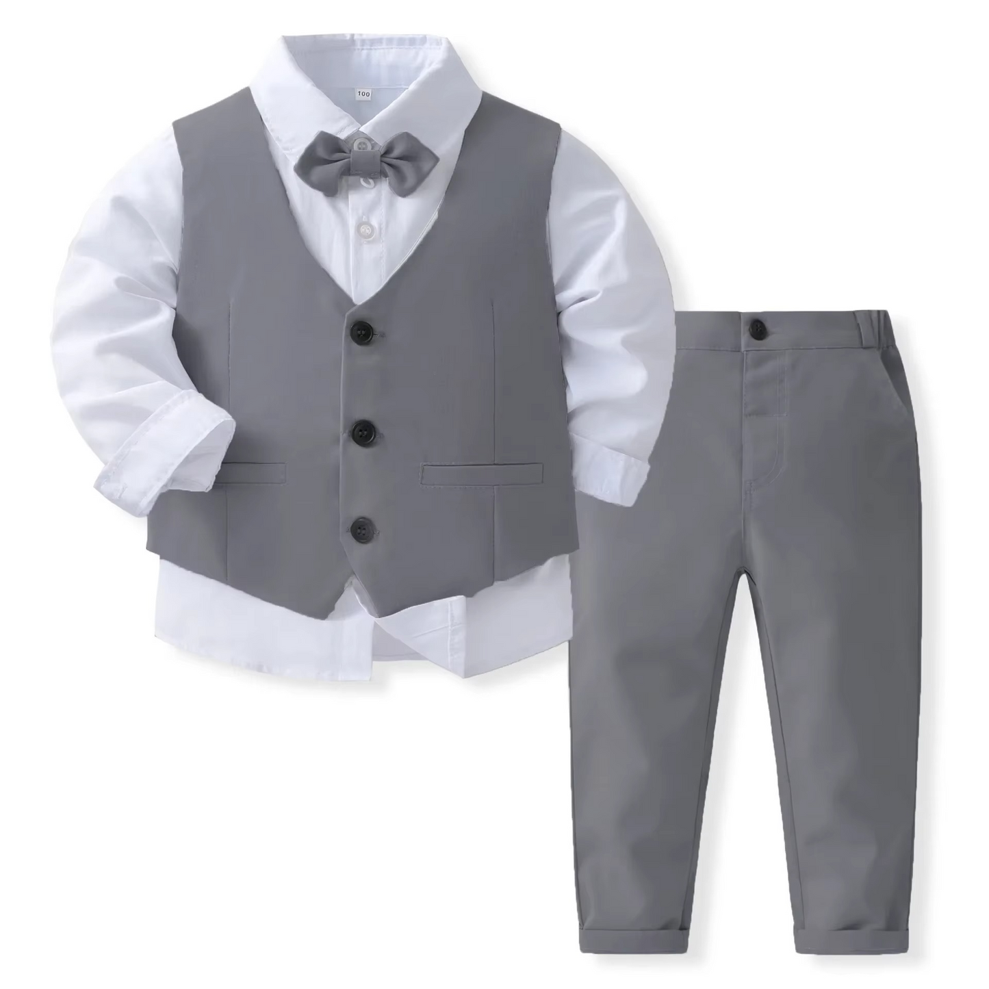 Nokmo | Boys' Formal Cotton Suit Set for Toddlers and Kids