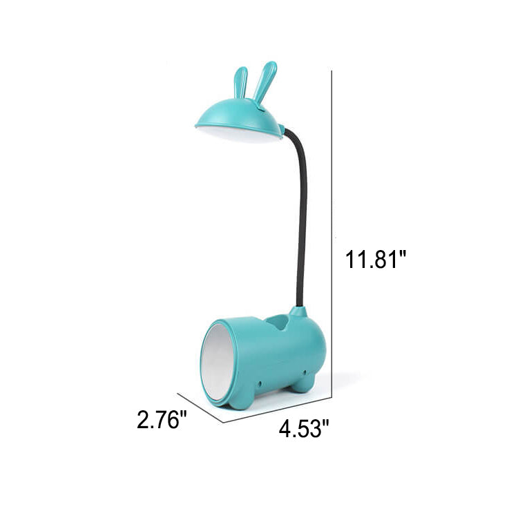 Nokmo | BunnyGlow Creative LED Touch Lamp with Pen Holder | USB Charging Function | Desk Lamp | Children's Room Decor