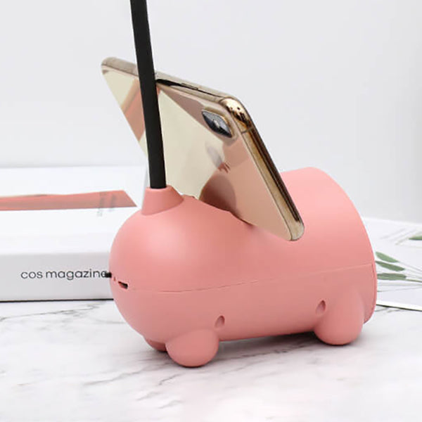 Nokmo | BunnyGlow Creative LED Touch Lamp with Pen Holder | USB Charging Function | Desk Lamp | Children's Room Decor