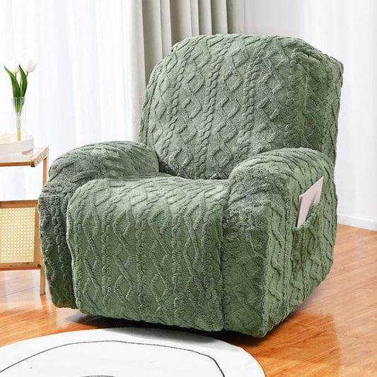 Nokmo | Cable Knit Recliner Cover with Pockets
