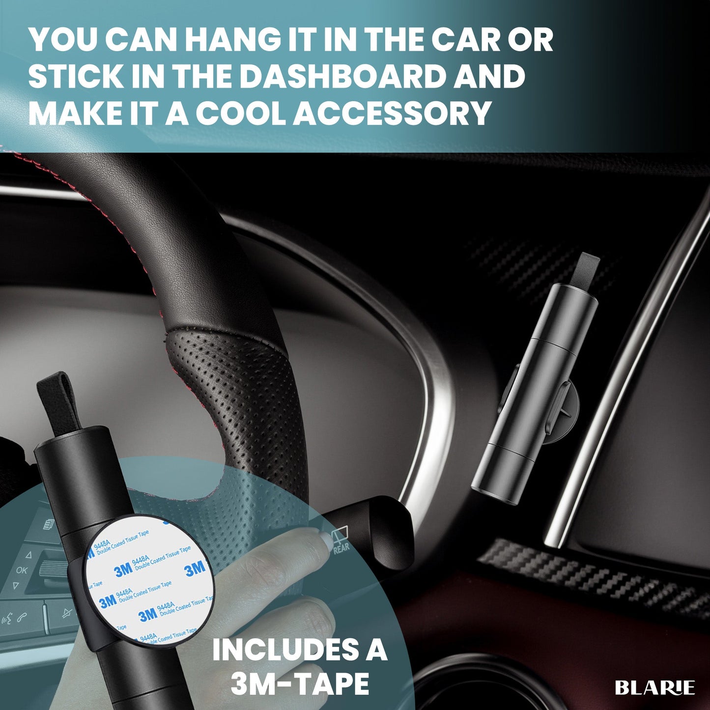 Nokmo | Car Safety Hammer – Essential Car Escape Tool & Window Breaker for Emergencies