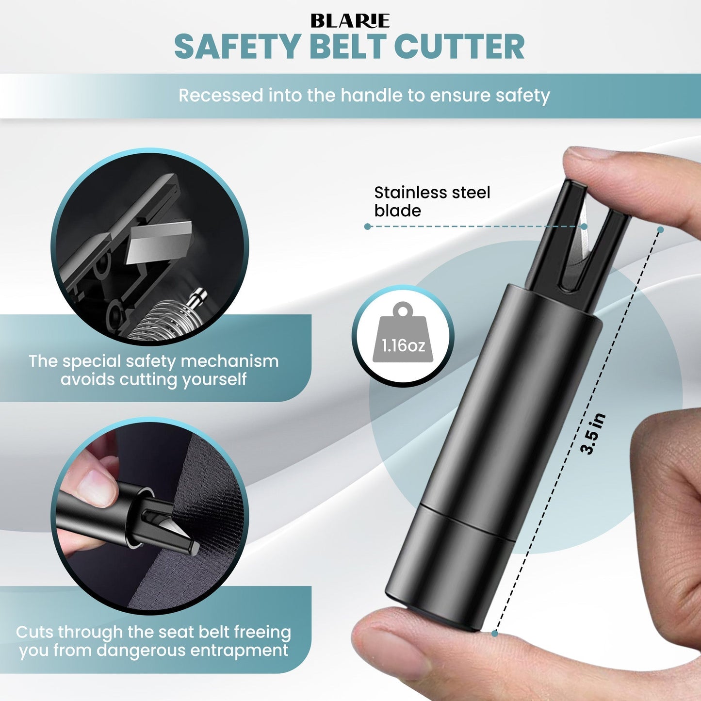 Nokmo | Car Safety Hammer – Essential Car Escape Tool & Window Breaker for Emergencies