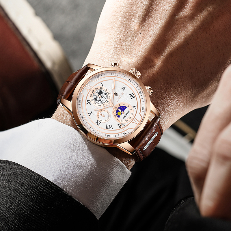 Nokmo | Classic Chronograph Men’s Watch | Stylish & Functional Luxury Wristwatch for Every Occasion