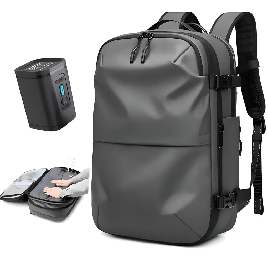 Nokmo | Compression Backpack for Travel with Vacuum System