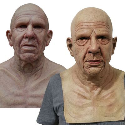 Nokmo | Creepy Old Man Mask – Realistic Latex Halloween Mask for Adults