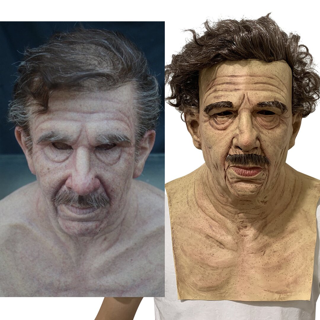 Nokmo | Creepy Old Man Mask – Realistic Latex Halloween Mask for Adults
